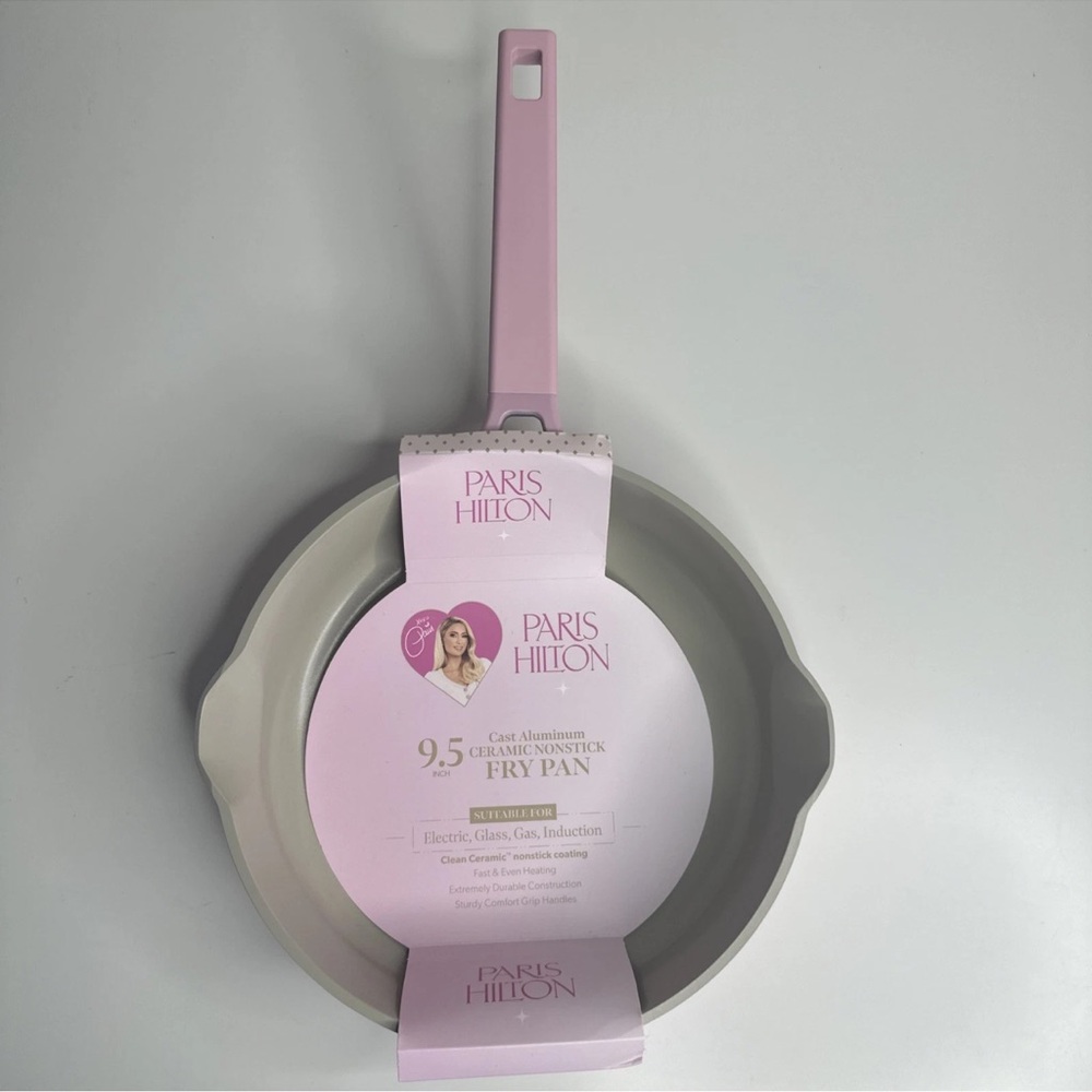 Paris Hilton Pink and Gray Nonstick Fry Pan